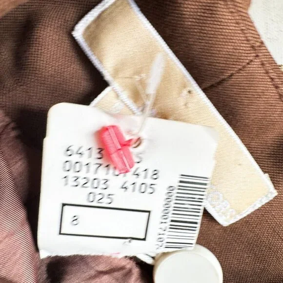 Michale Kors Made in Italy 2006 Raw Silk Beaded embroidered Bodycon Dress 8 - Picture 11 of 12